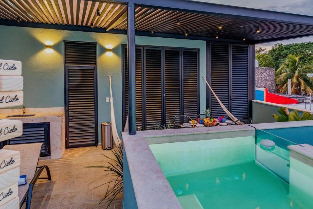Rincon Del Cielo Rooftop With Glass Walled Pool Mérida Exterior foto